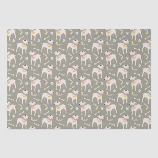 Papel de envolvimiento de regalo de perro divertid (Anverso)