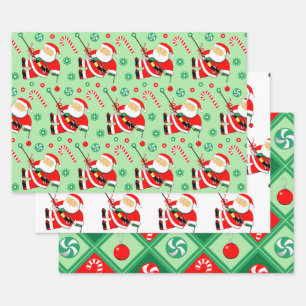 Papel de envolvimiento de regalo de vacaciones de 