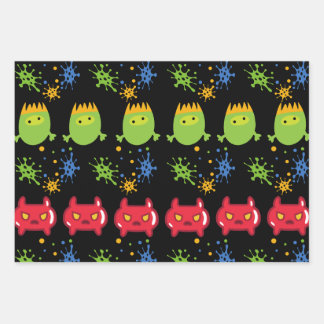 Papel de envolvimiento de regalo intergaláctico al