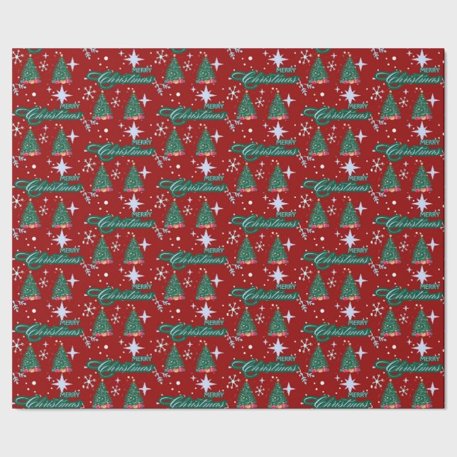 Papel de envolvimiento de regalo navideño (Costura)