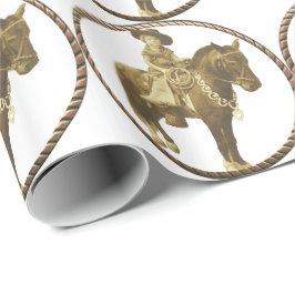 Papel de envolvimiento de regalo occidental Vintag