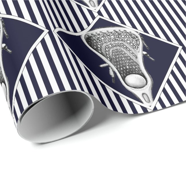 Papel de envolvimiento de regalo para deportes azu (Esquina del rollo)