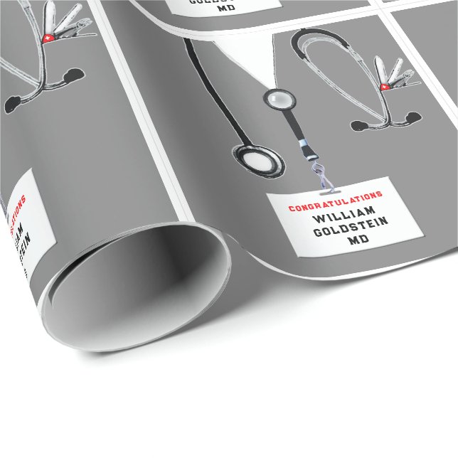 Papel de envolvimiento de regalo para la licenciat (Esquina del rollo)