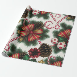 Papel de envolvimiento de regalo para navidades