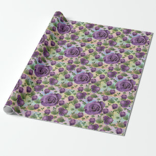 Papel de envolvimiento de Rosa morado