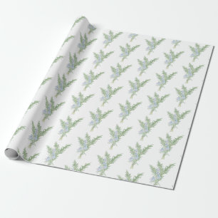 Papel de envolvimiento de Rosemary con flores