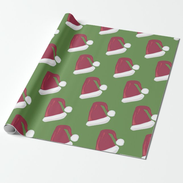 Papel de envolvimiento de Santa Hat (Desenrollado)
