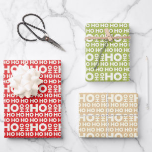 Papel de envolvimiento de Santa Ho Ho Ho - Diversi