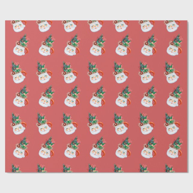 Papel de envolvimiento de Santa Mug (Superficie plana)