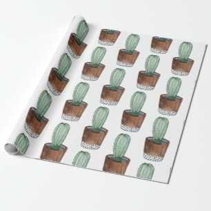 Papel de envolvimiento de suculento Cactus Housepl