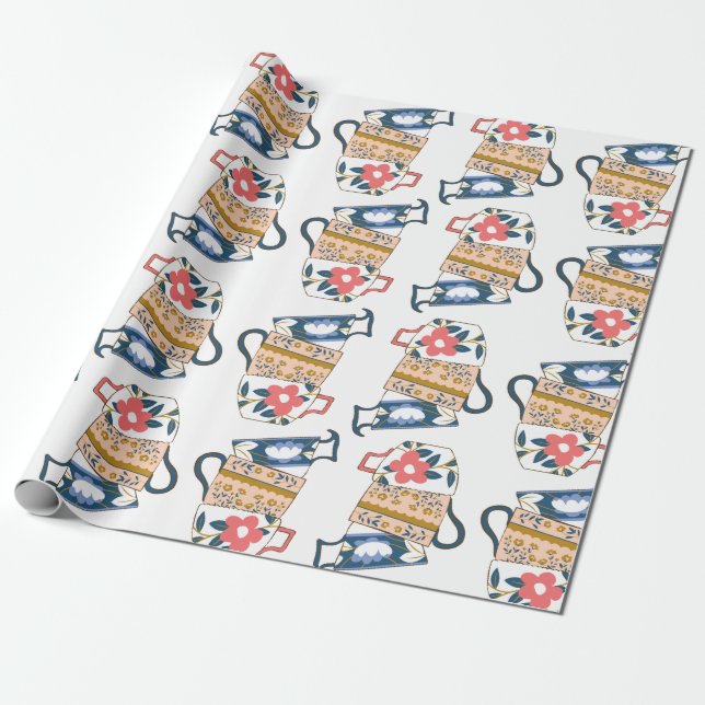 Papel de envolvimiento de tazas de té (Desenrollado)