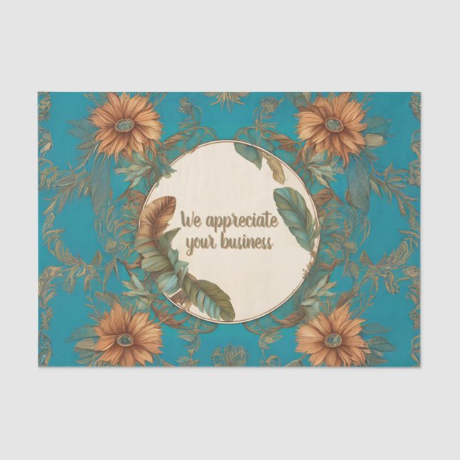 Papel de envolvimiento de tejidos con plumas de pe (Anverso)