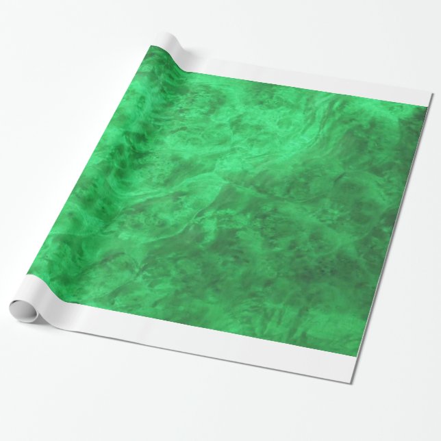 Papel de envolvimiento de terciopelo verde esmeral (Desenrollado)