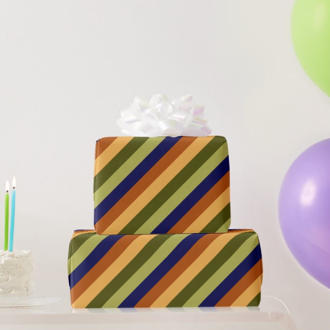 Papel de envolvimiento de tiras de la Marina de Ol (Regalos de fiesta)