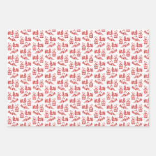 Papel de envolvimiento de toile para navidades   s