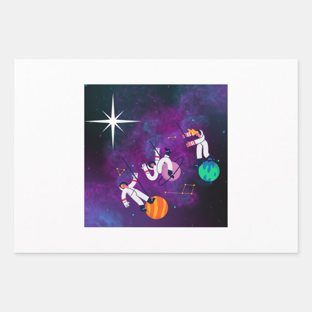 Papel de envolvimiento de tres reyes (Anverso)