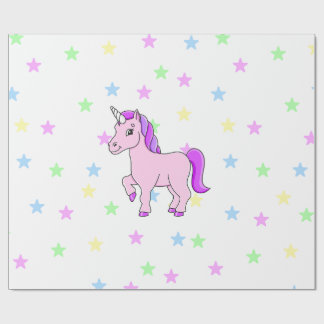 Papel de envolvimiento de unicornio