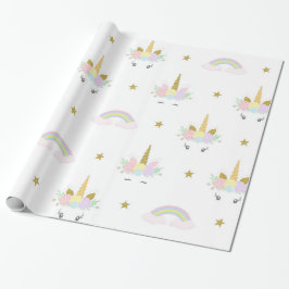 Papel de envolvimiento de unicornio