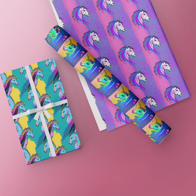 Papel de envolvimiento de unicornio - Ajuste de re (Subido por el creador)