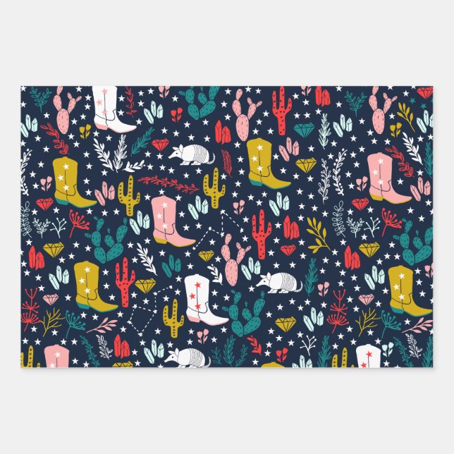 Papel de envolvimiento de vaca occidental (Anverso)