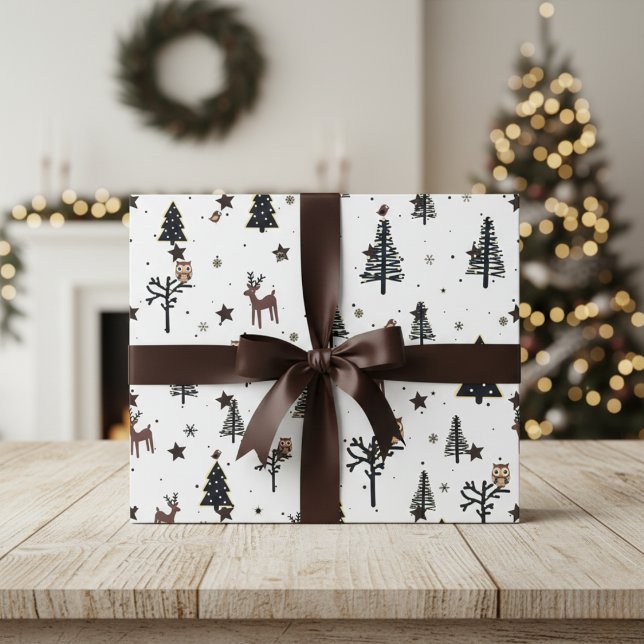 Papel de envolvimiento de vacaciones para animales (Holiday Wrapping Paper)