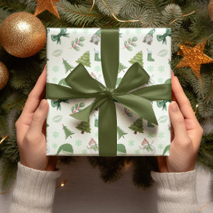 Papel de envolvimiento de vacaciones para Navidade