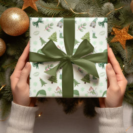 Papel de envolvimiento de vacaciones para Navidade