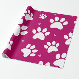 Papel de envolvimiento de vacaciones rosadas de im