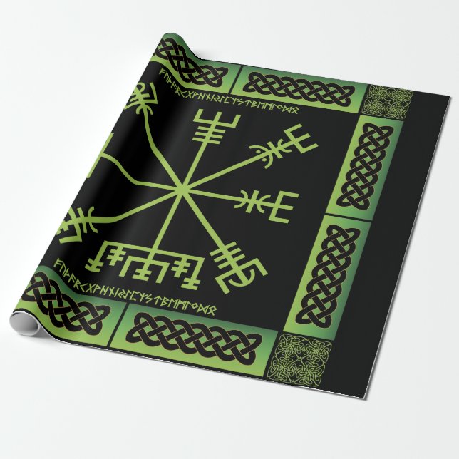 Papel de envolvimiento de vegetación celta (Desenrollado)