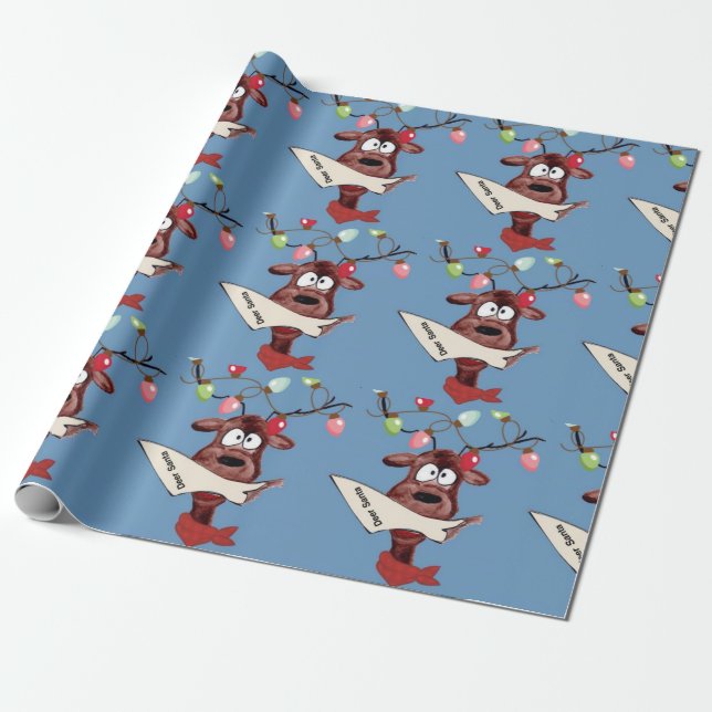Papel de envolvimiento de venado de Santa (Desenrollado)