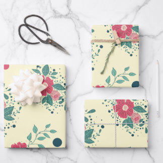 Papel de envolvimiento de vintage Floral Garden Ma
