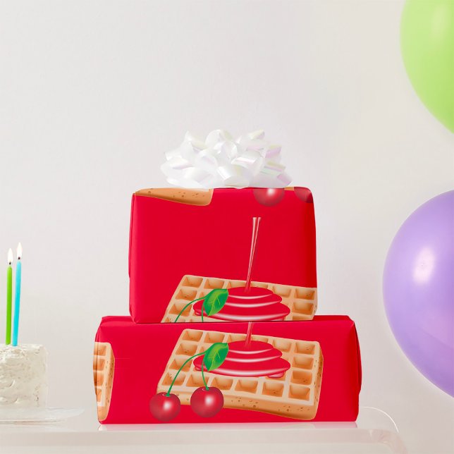 Papel de envolvimiento de Waffles de cereza (Subido por el creador)