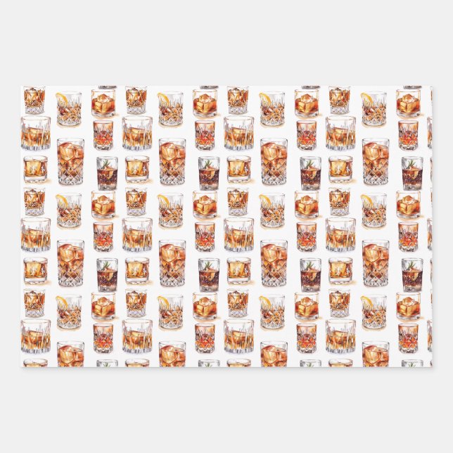 Papel de envolvimiento de Whiskey - Ajuste de rega (Anverso)