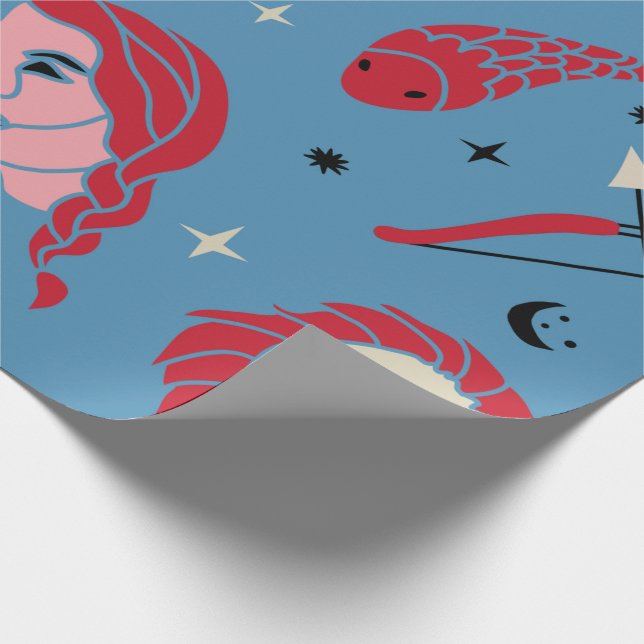 Papel de envolvimiento de Zodiac Astrología (Esquina)