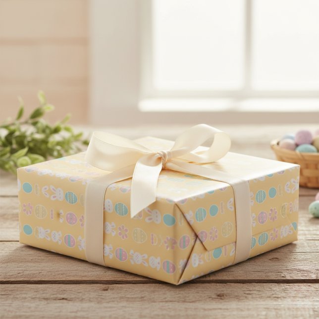 Papel de envolvimiento del Desfile de Pascua Paste (Pastel Easter Parade Wrapping Paper)