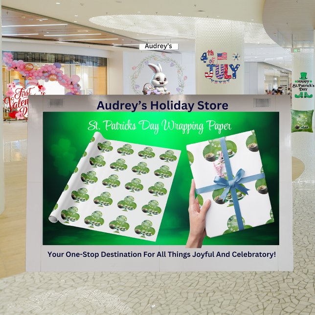 Papel de envolvimiento del Día de San Patricio (Subido por el creador)