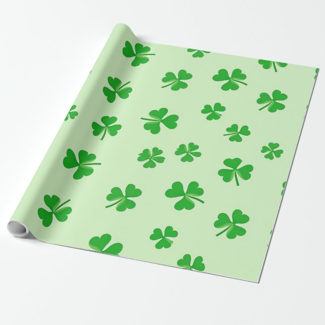 Papel de envolvimiento del Día de San Patricio (Desenrollado)