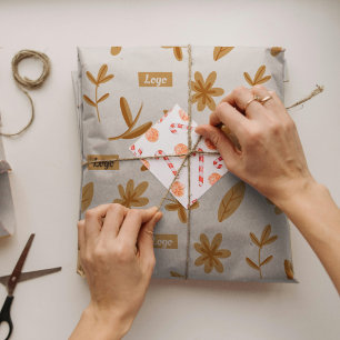 Papel de envolvimiento del logotipo de la pequeña