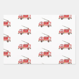 Papel de envolvimiento del motor de bomberos