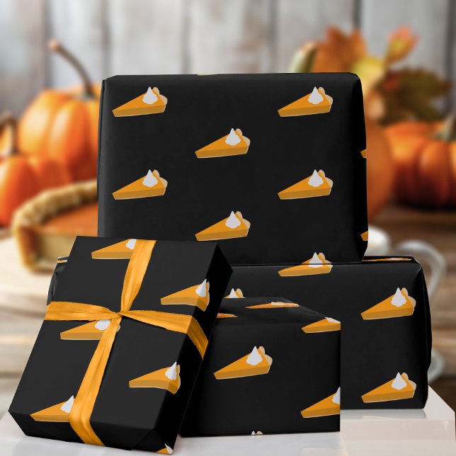 Papel de envolvimiento del patrón de la calabaza d (A fun pumpkin slice pattern wrapping paper just for you)