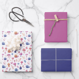 Papel de envolvimiento del patrón del jardín mágic