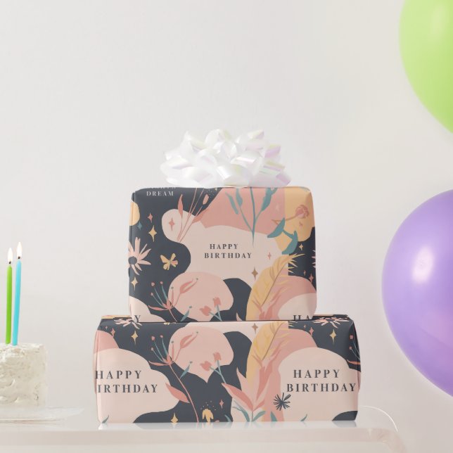 Papel de envolvimiento del sueño de cumpleaños cap (Regalos de fiesta)