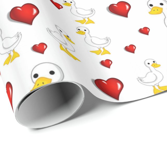 Papel de envolvimiento Ducks (Esquina del rollo)