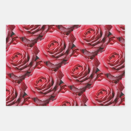 Papel de envolvimiento elegante de patrón rosa de