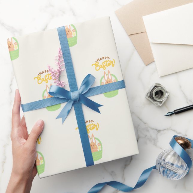 Papel de envolvimiento Feliz de Conejo de Pascua (Regalar)