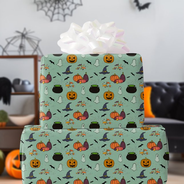 Papel de envolvimiento feliz de Halloween II (Subido por el creador)
