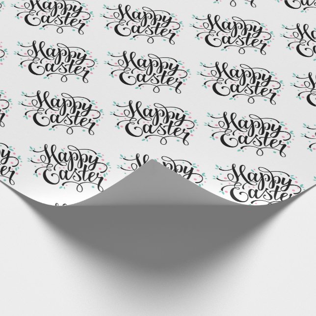 Papel de envolvimiento feliz de Pascua (Esquina)