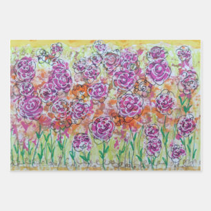 Papel de envolvimiento floral