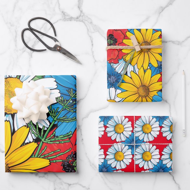 Papel de envolvimiento floral Británico de hoja pl (Anverso)