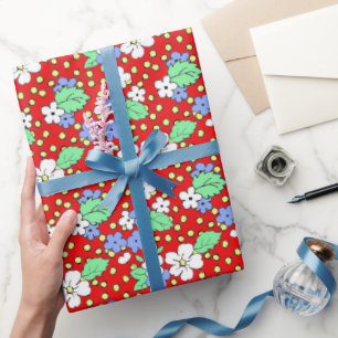 Papel de envolvimiento floral de flores en florine